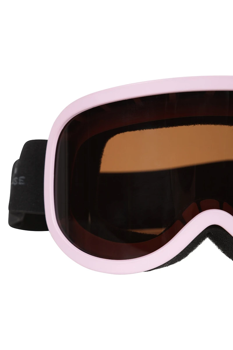 Unisex White Ski Goggles