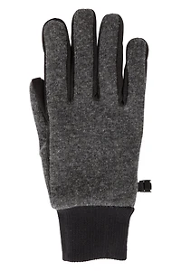 Windproof Fur Lined Mens Thermal Touchscreen Glove