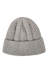 Fur Lined Mens Ribbed Thermal Beanie