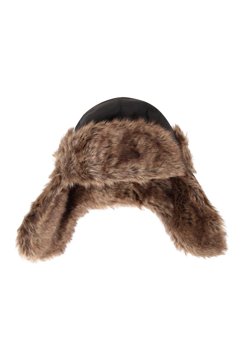 Mens Furry Trapper Hat