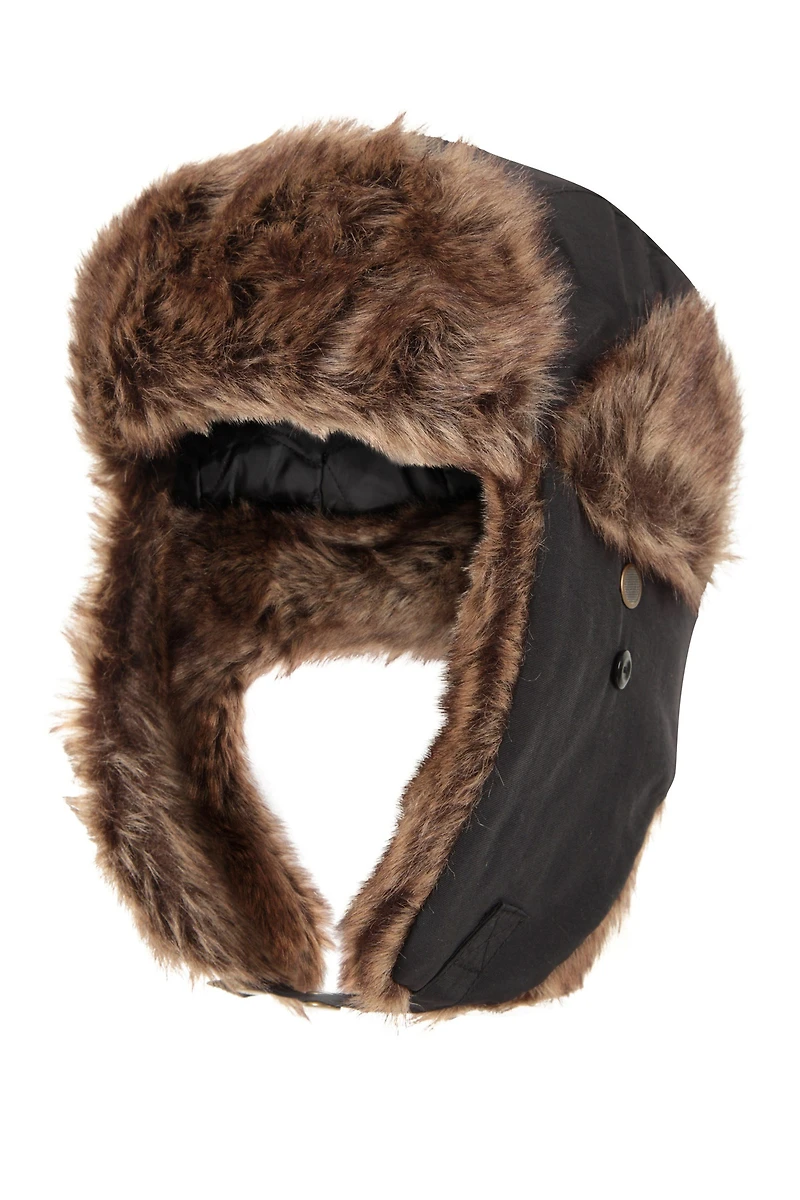 Mens Furry Trapper Hat