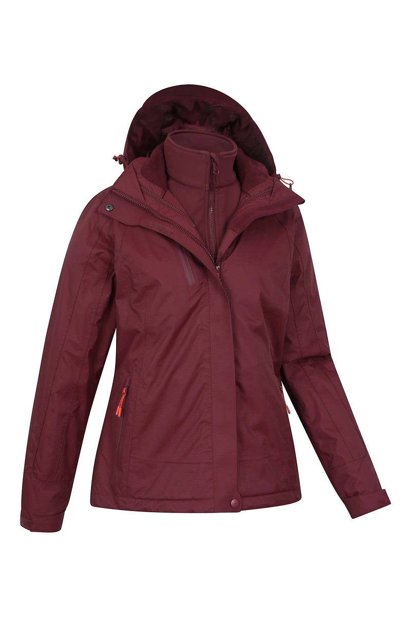 Bracken Extreme Womens 3 1 Waterproof Jacket