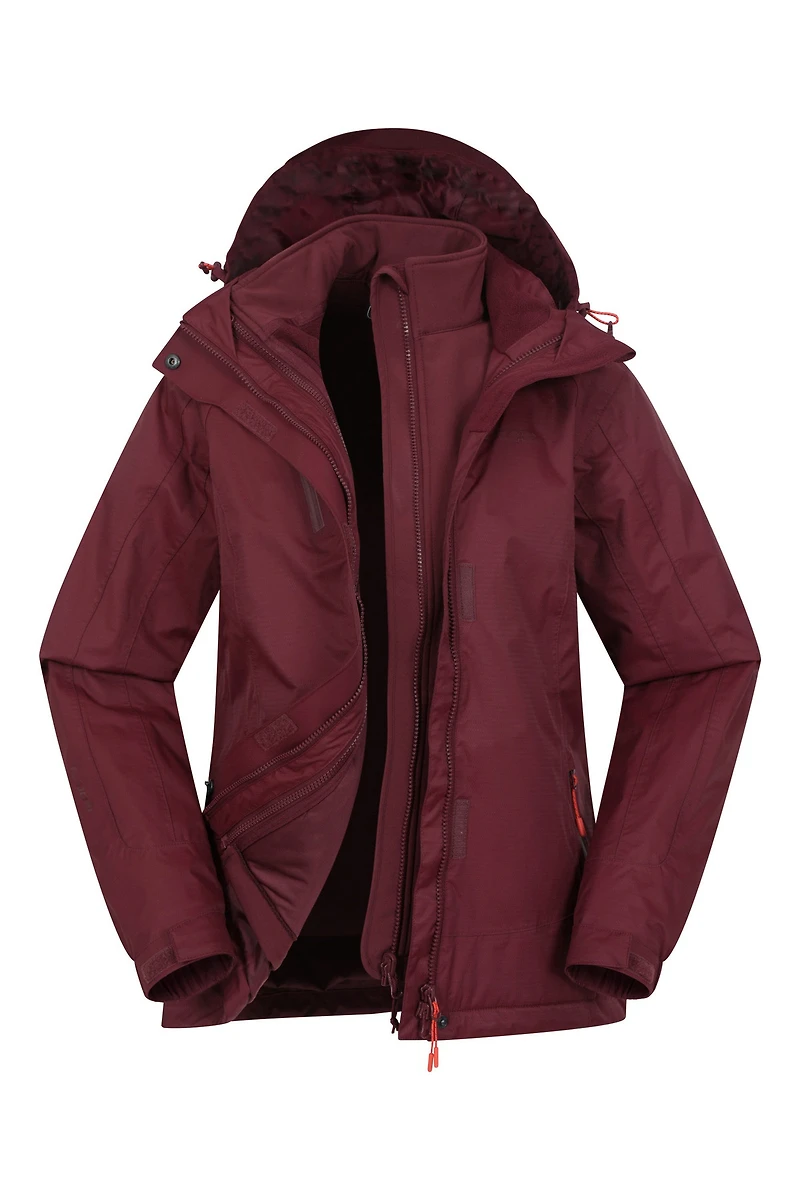 Bracken Extreme Womens 3 1 Waterproof Jacket