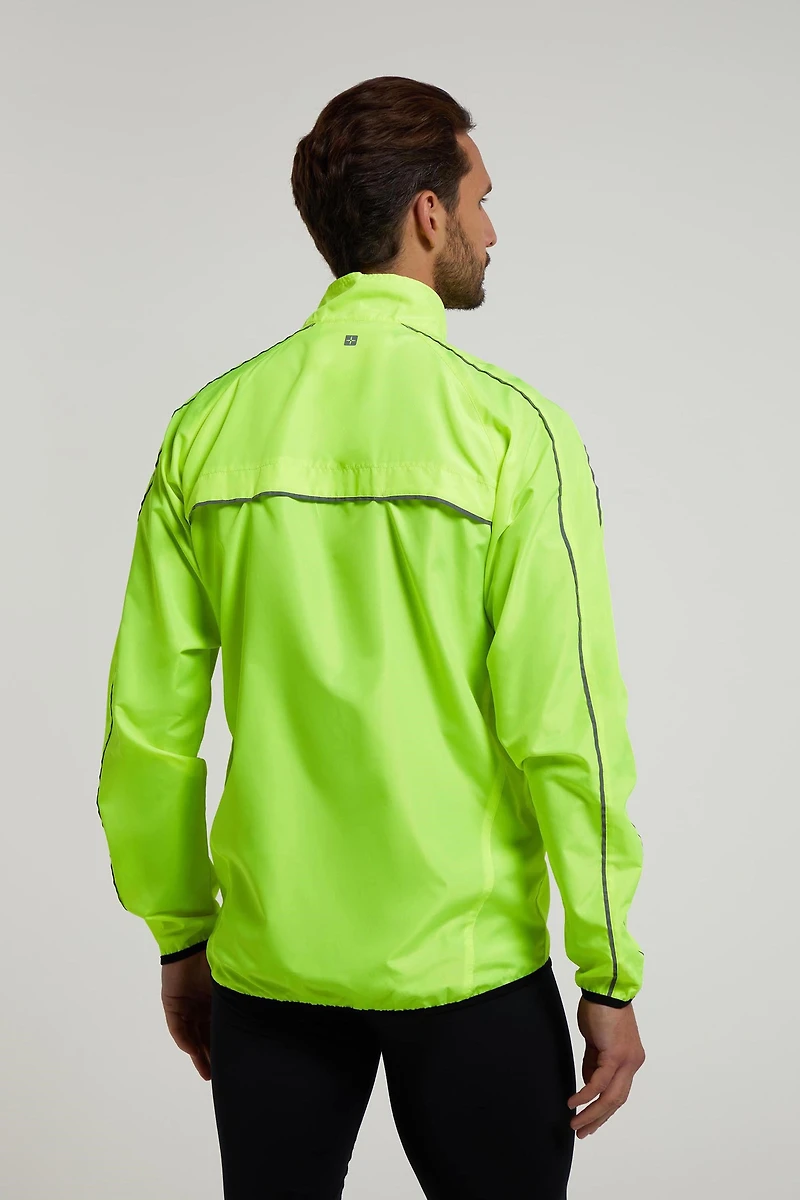 Force Mens Reflective Water-Resistant Running Jacket