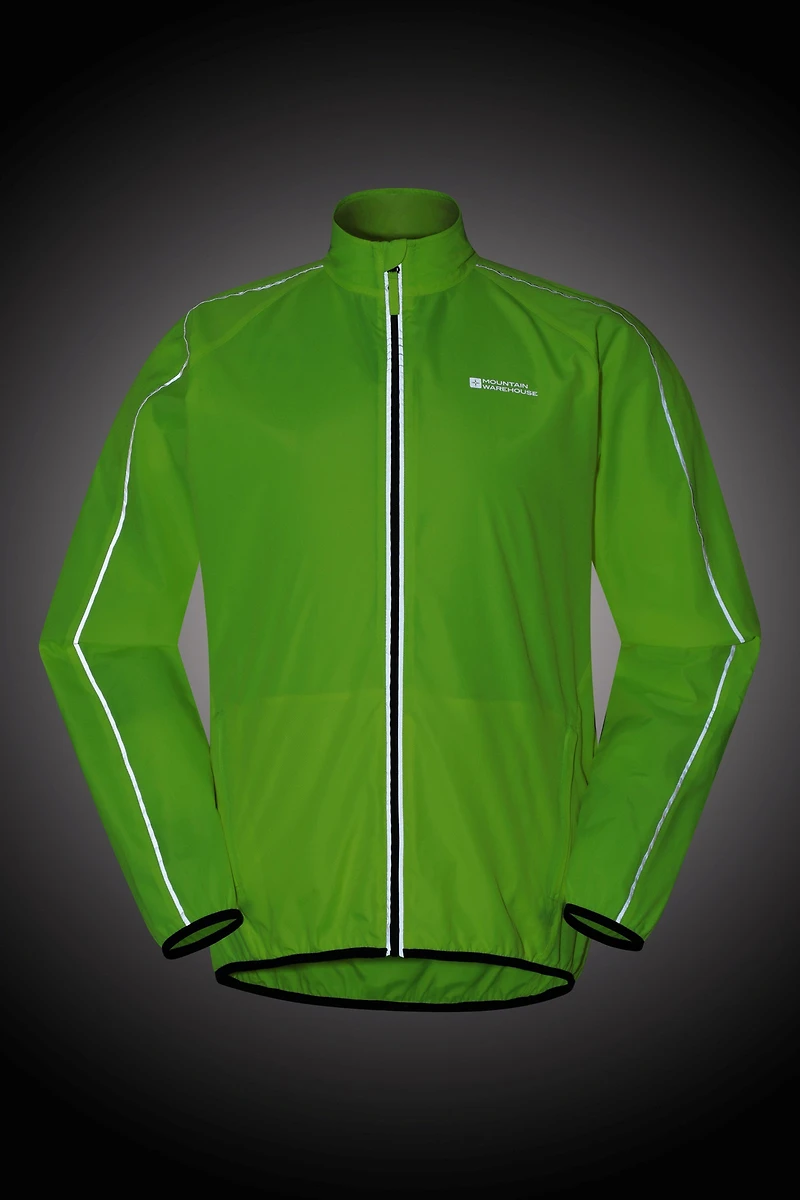 Force Mens Reflective Water-Resistant Running Jacket