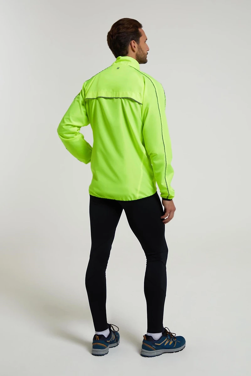 Force Mens Reflective Water-Resistant Running Jacket