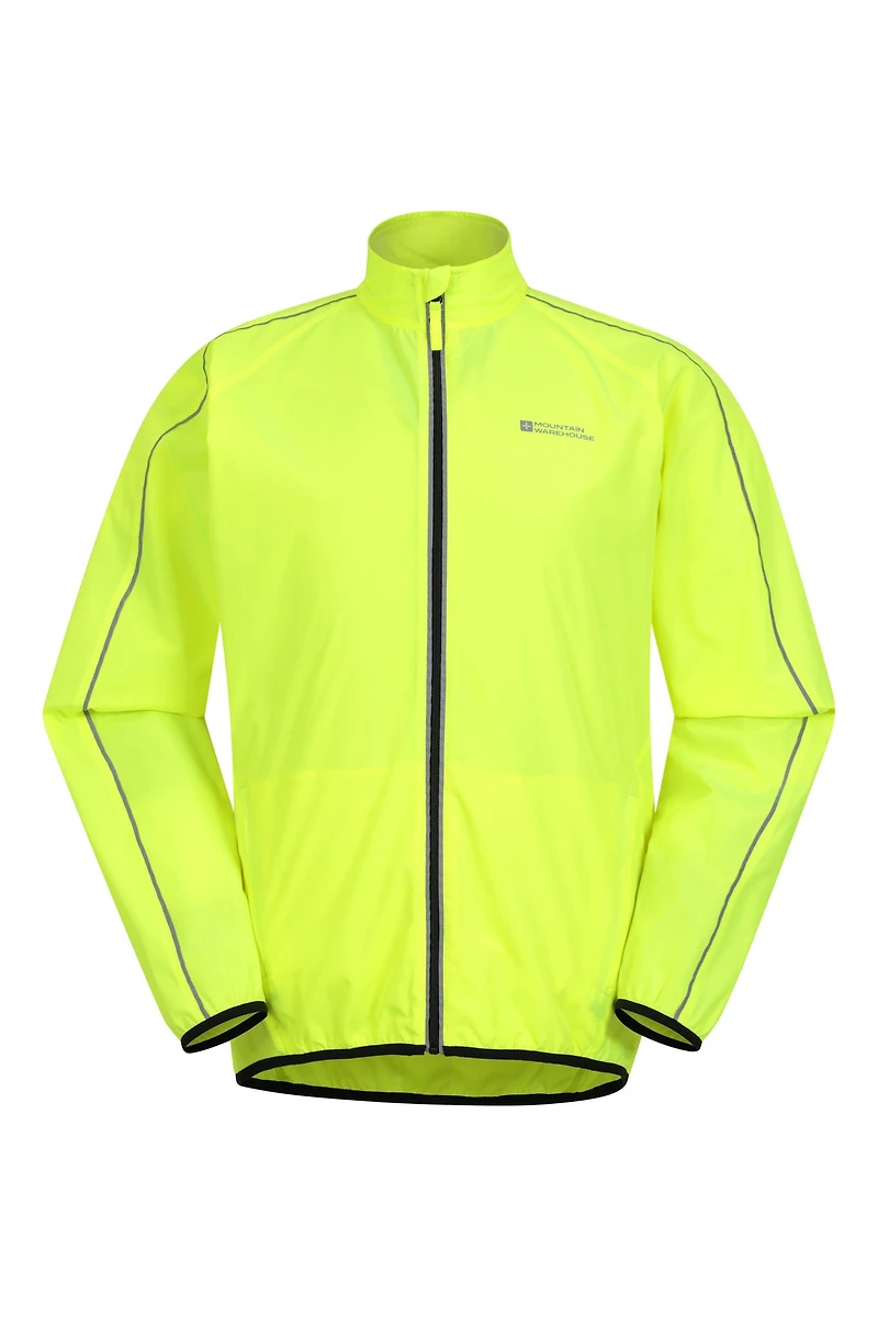 Force Mens Reflective Water-Resistant Running Jacket