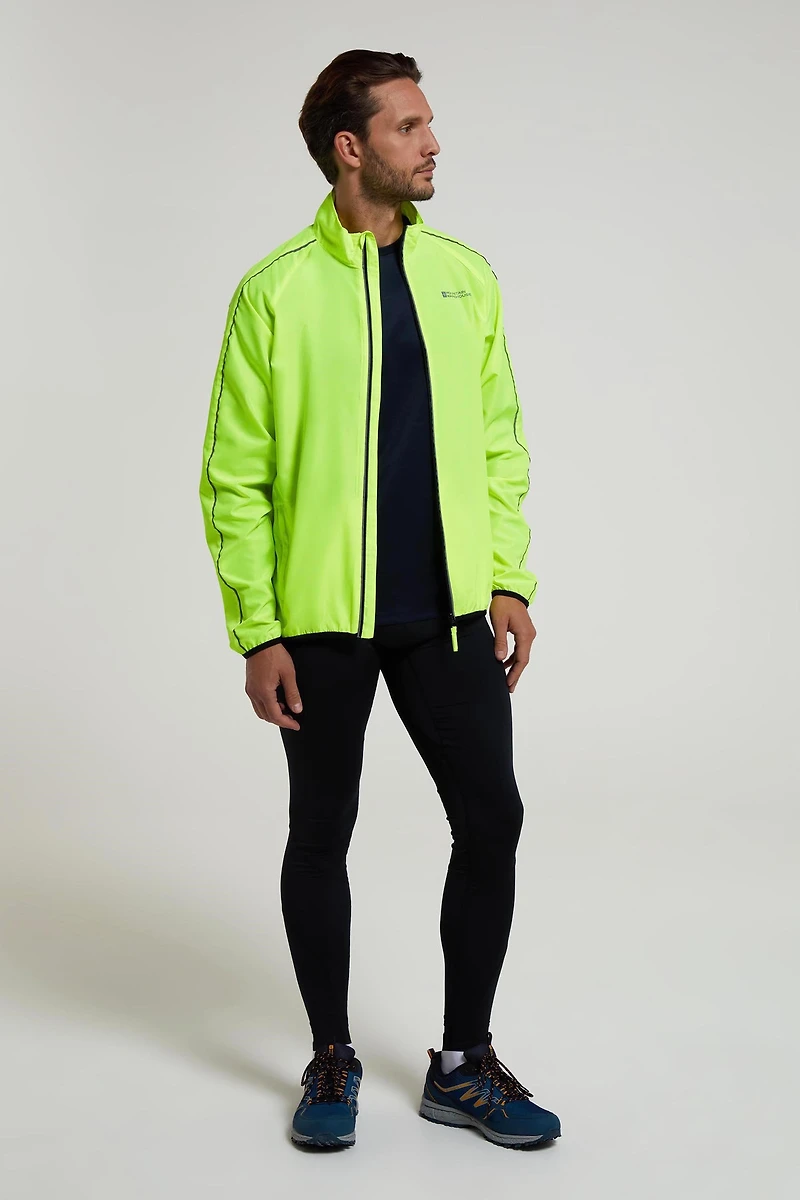 Force Mens Reflective Water-Resistant Running Jacket