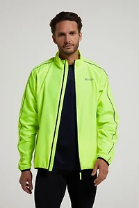 Force Mens Reflective Water-Resistant Running Jacket