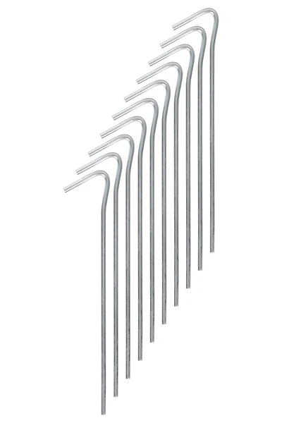 Steel Roundwire Tent Pegs - 10pk