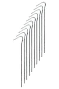 Steel Roundwire Tent Pegs - 10pk