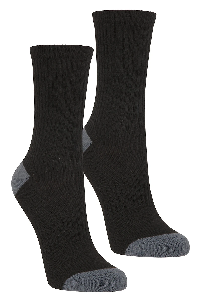 Kids Cushioned Mid-Calf Hiker Socks 2-Pack