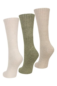 Outdoor Womens Mid-Calf Hiking Socks 3-Pack
