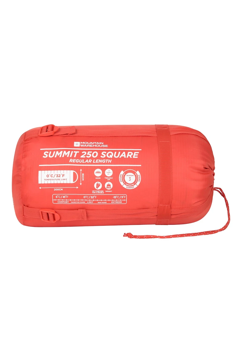 Summit 250 5°C Square Sleeping Bag