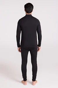 Talus Mens Long Sleeved Zip Neck Top