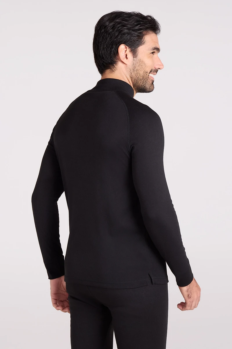 Talus Mens Long Sleeved Zip Neck Top