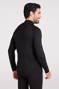 Talus Mens Long Sleeved Zip Neck Top