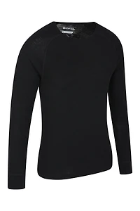 Merino Mens Long Sleeved Round Neck Top