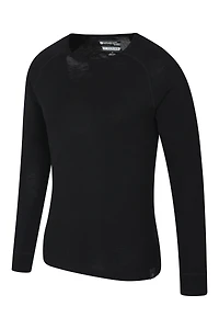 Merino Mens Long Sleeved Round Neck Top