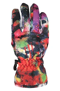 Printed Kids Ski Gloves