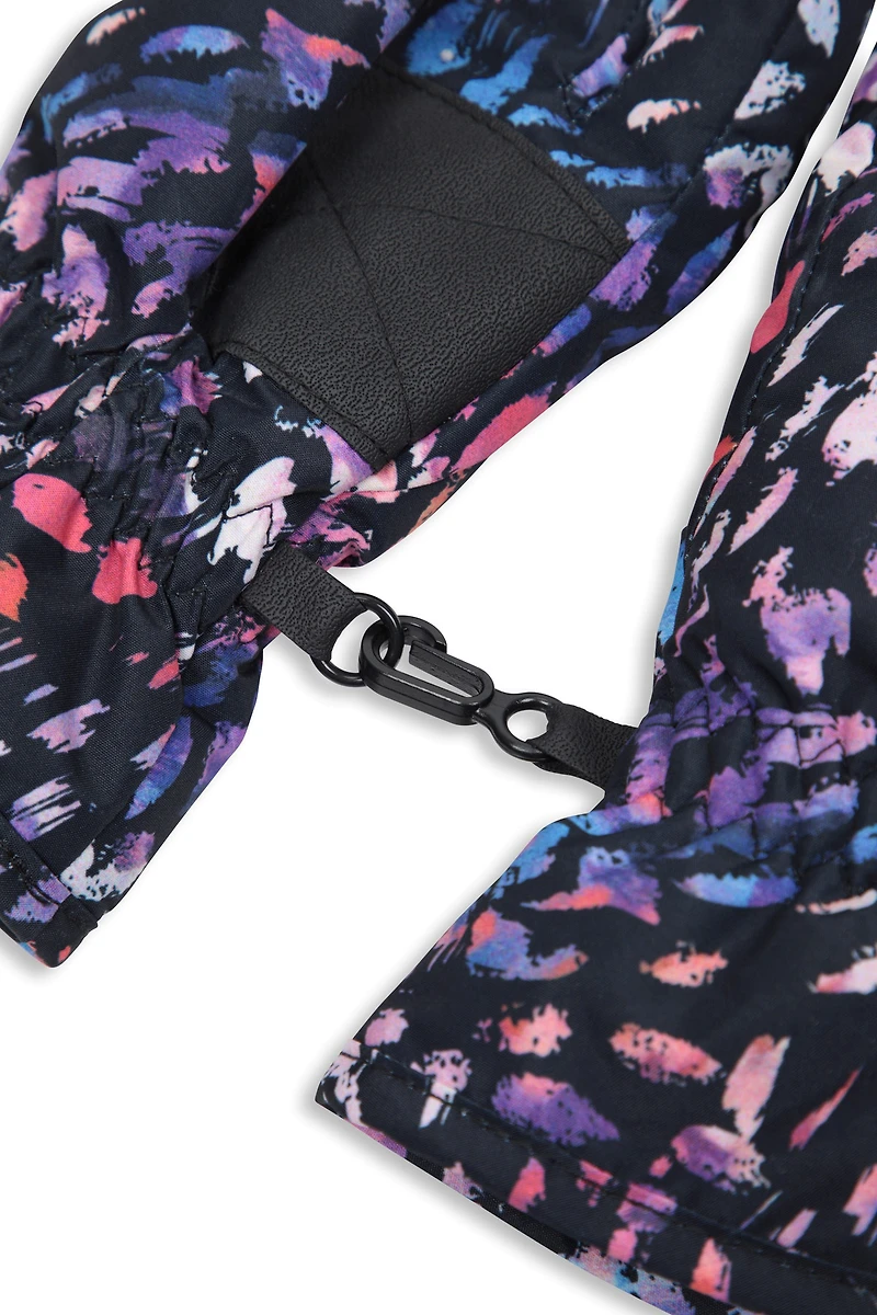Printed Kids Ski Gloves