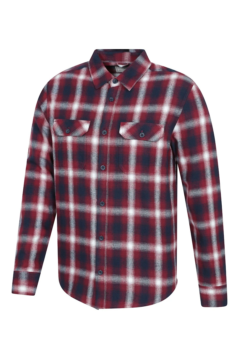 Trace Mens Flannel Long Sleeve Shirt
