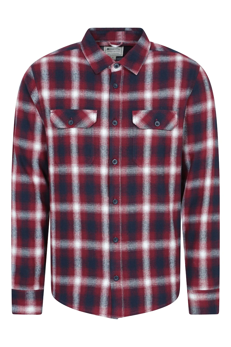 Trace Mens Flannel Long Sleeve Shirt