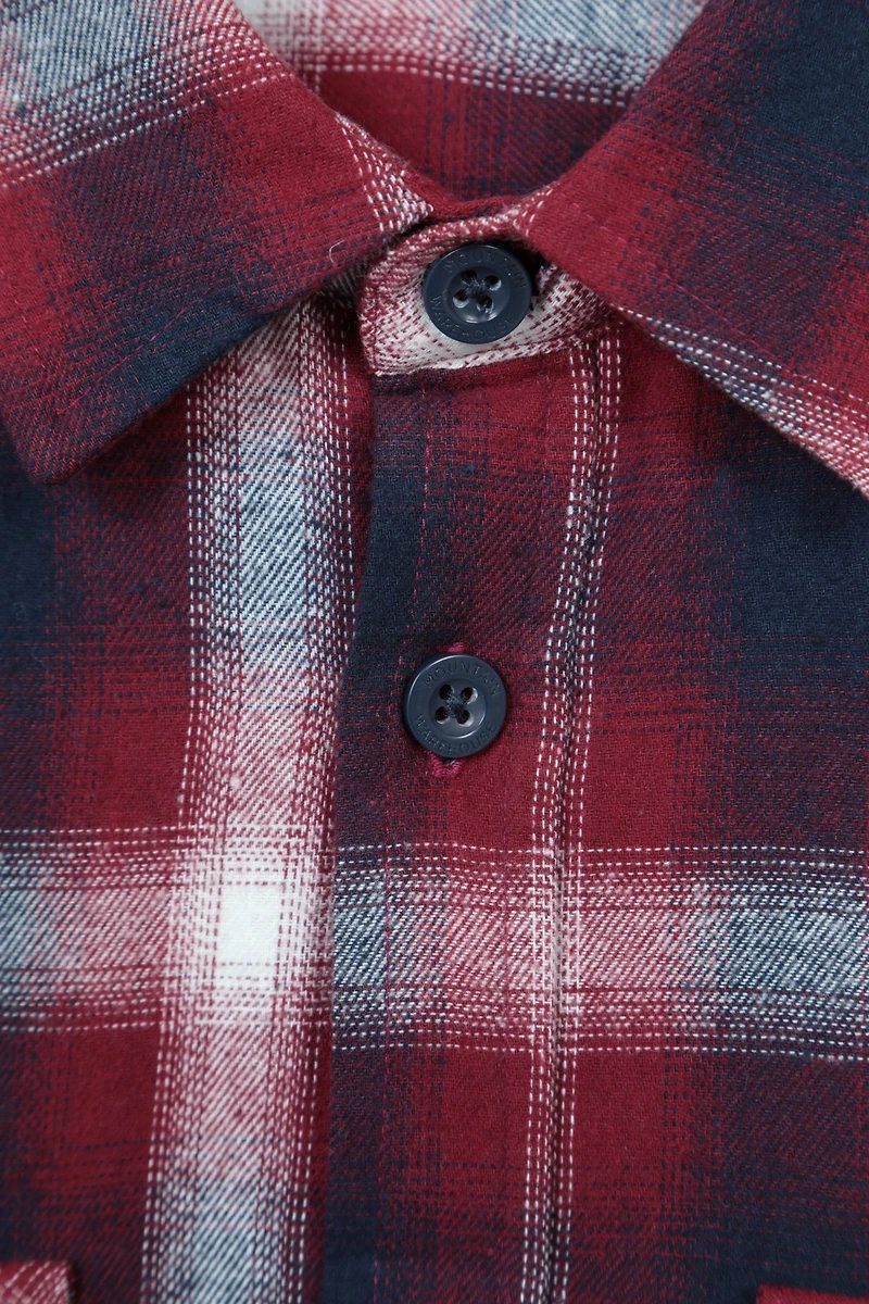 Trace Mens Flannel Long Sleeve Shirt