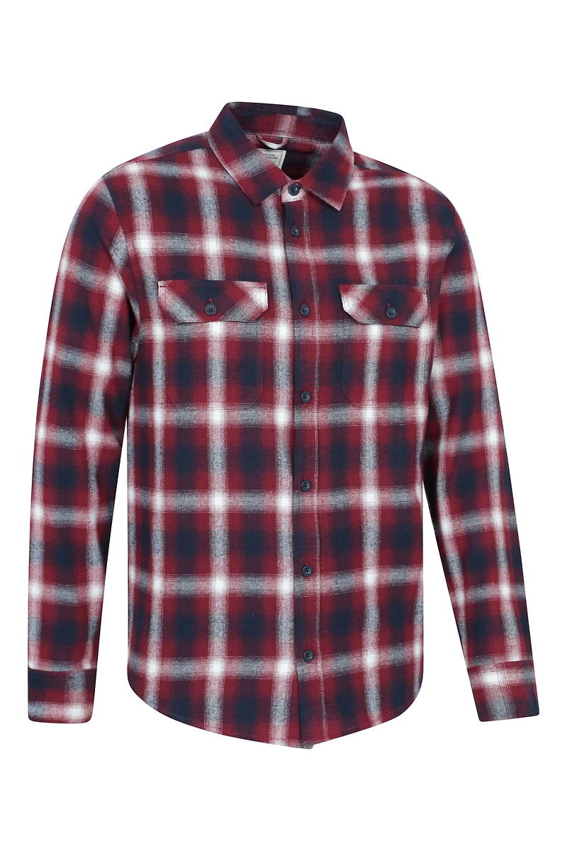 Trace Mens Flannel Long Sleeve Shirt