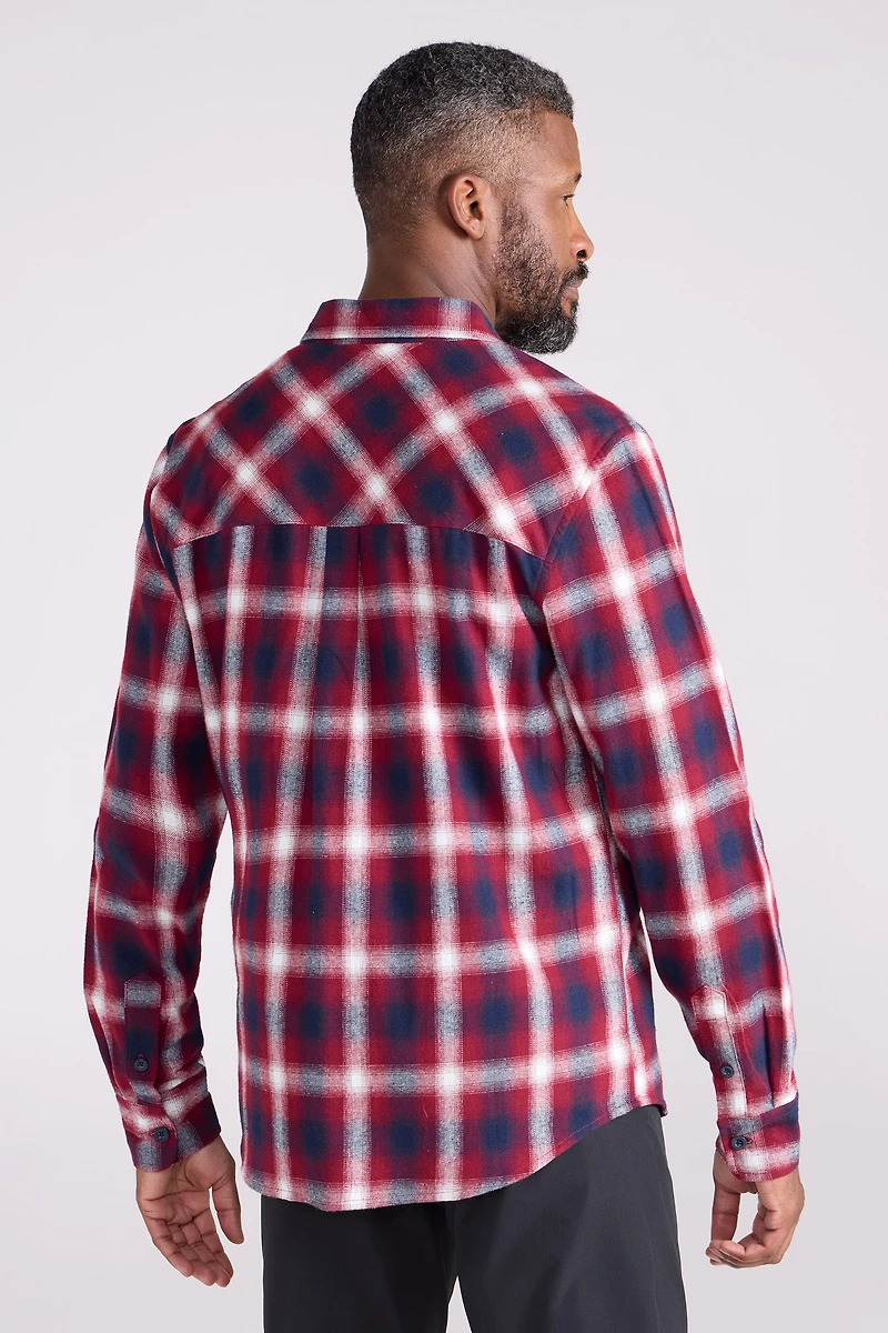 Trace Mens Flannel Long Sleeve Shirt