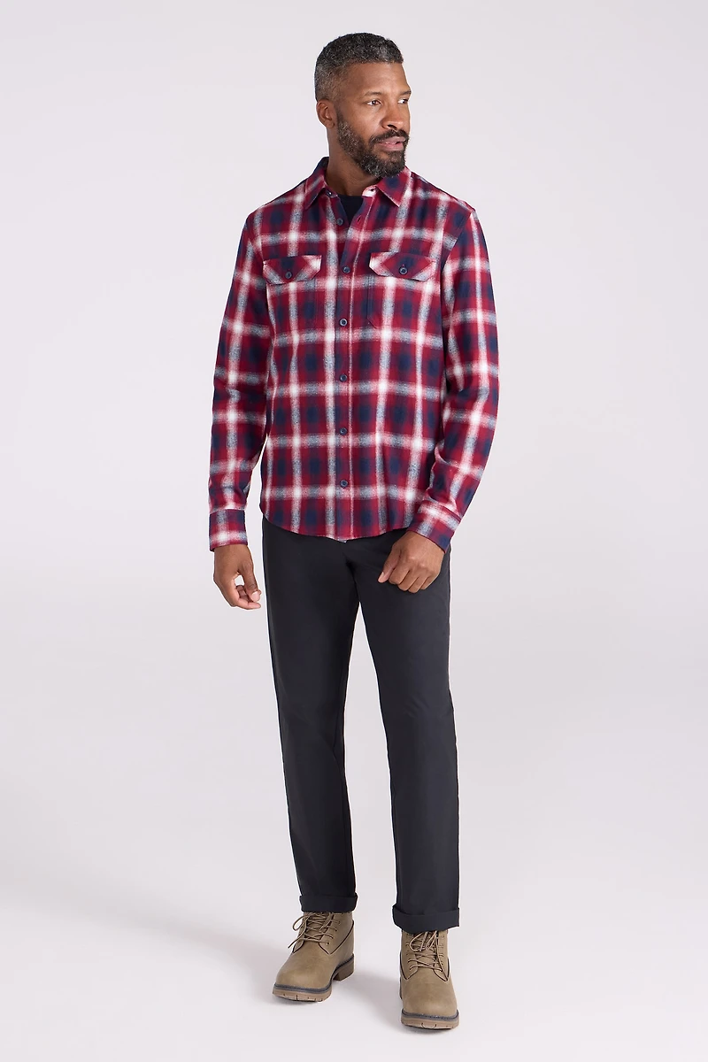 Trace Mens Flannel Long Sleeve Shirt