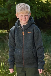 Nevis Fur Lined Kids Hoodie