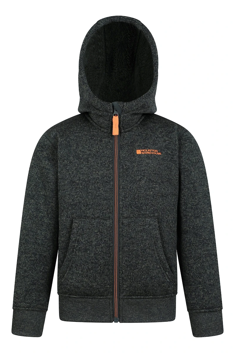 Nevis Fur Lined Kids Hoodie