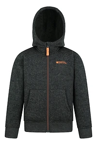 Nevis Fur Lined Kids Hoodie
