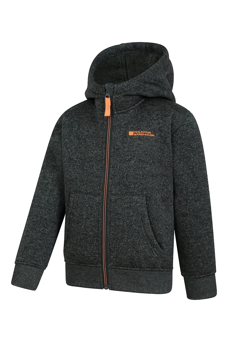 Nevis Fur Lined Kids Hoodie