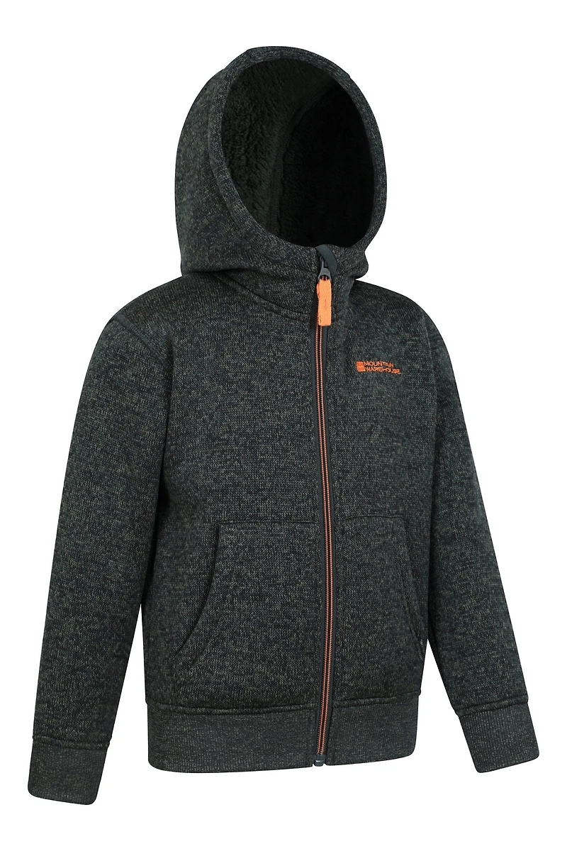Nevis Fur Lined Kids Hoodie