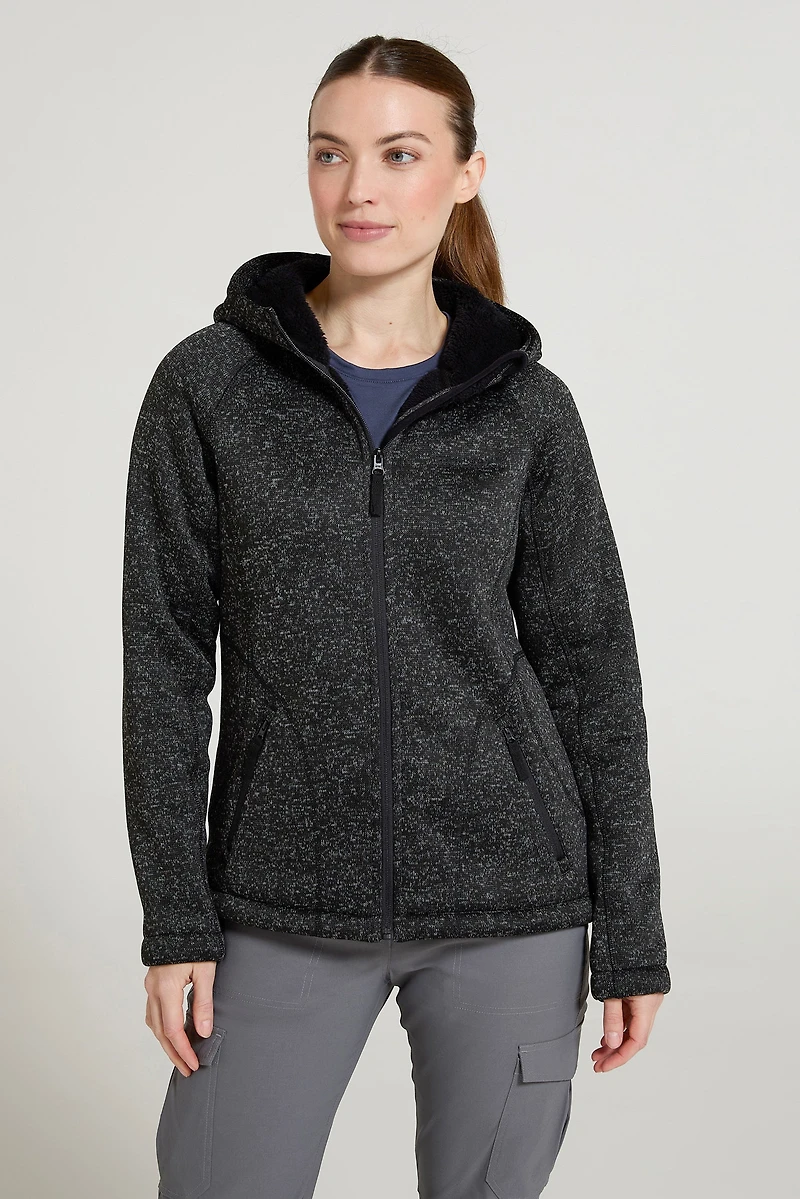 Nevis Womens Fur Lined Hoodie