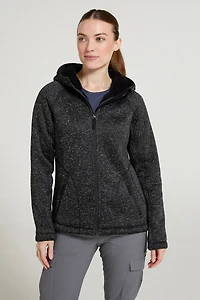Nevis Womens Fur Lined Hoodie