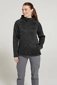 Nevis Womens Fur Lined Hoodie