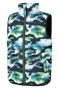 Rocko Kids Printed Insulated Vest