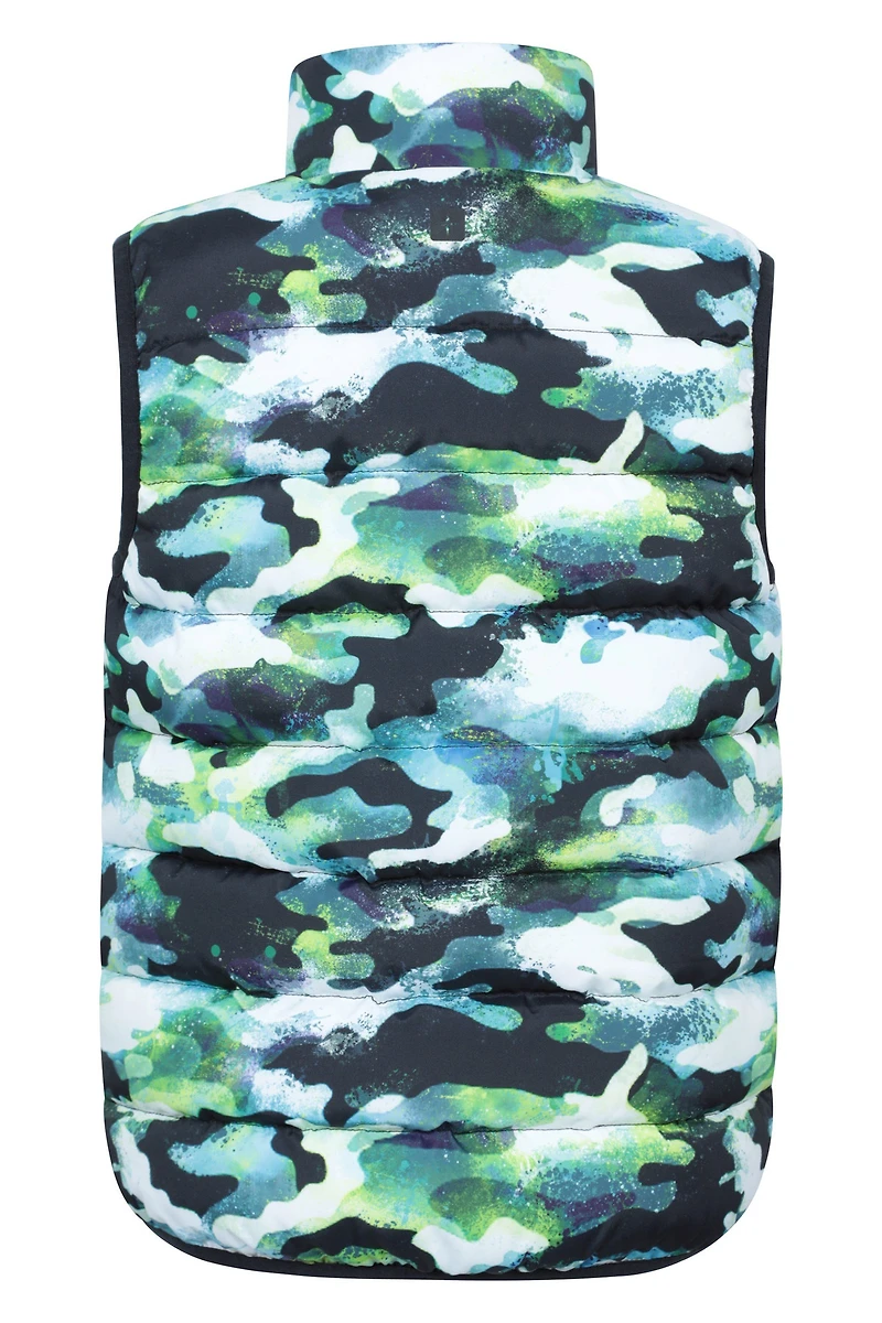 Rocko Kids Printed Insulated Vest