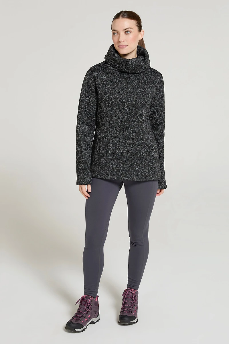 Idris Womens Cowl Neck Fleece