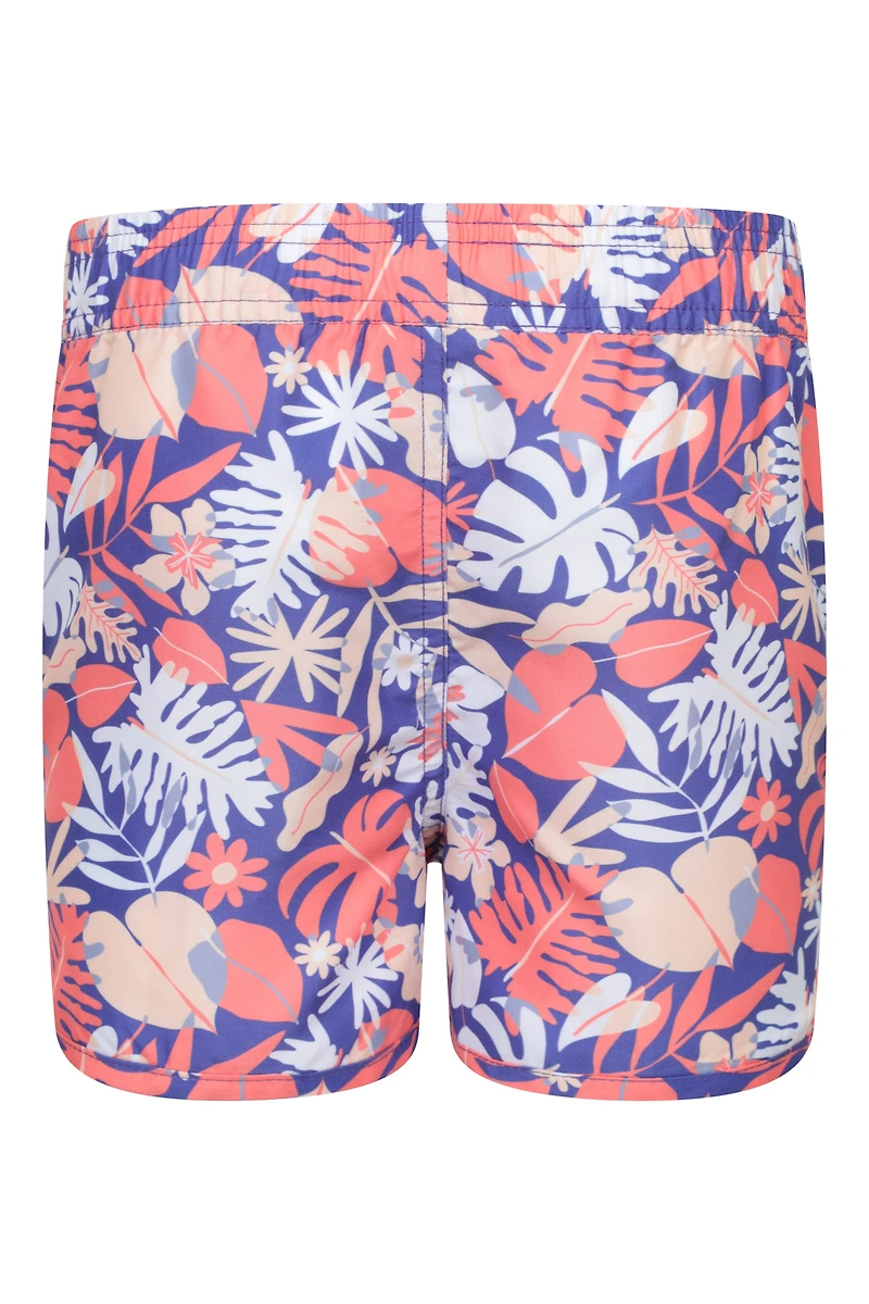 Coral Kids Patterned Boardshorts