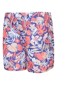 Coral Kids Patterned Boardshorts