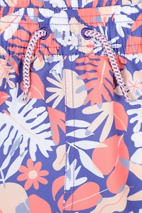 Coral Kids Patterned Boardshorts