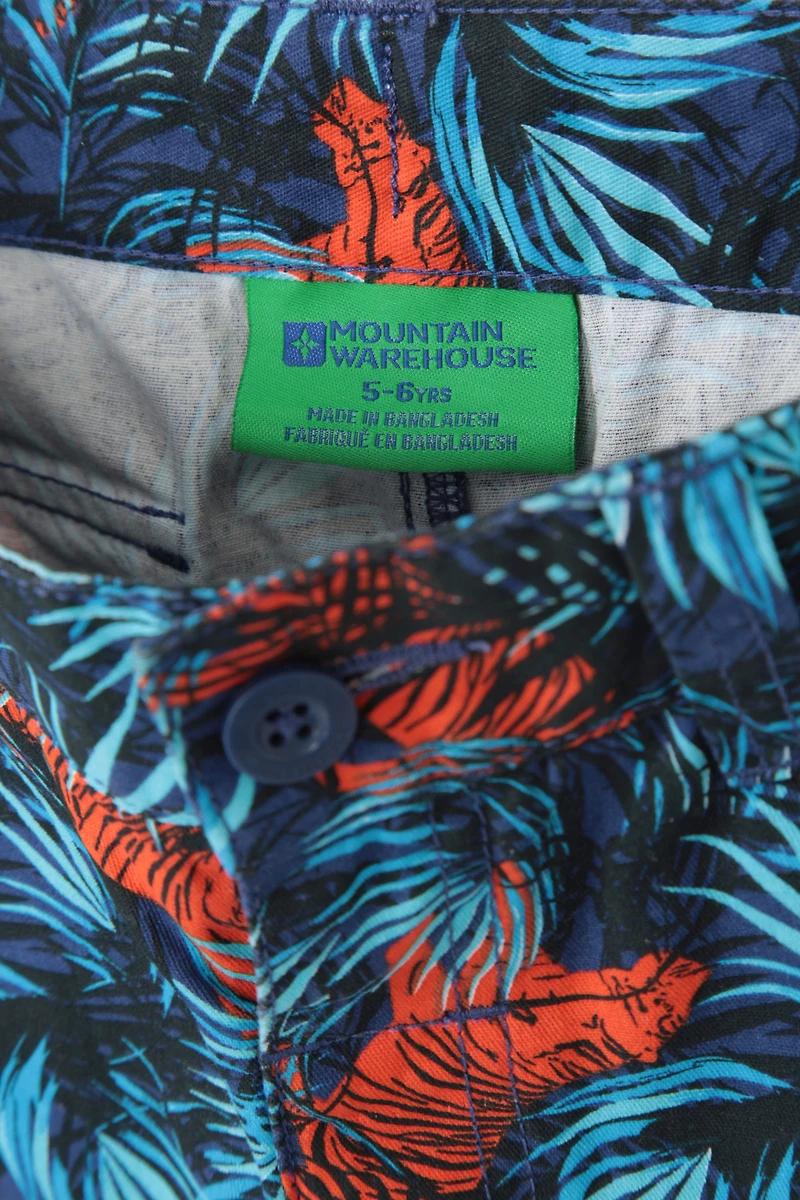 Printed Kids Cargo Shorts