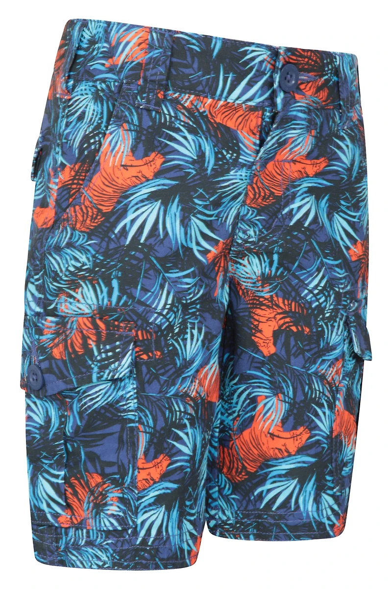 Printed Kids Cargo Shorts