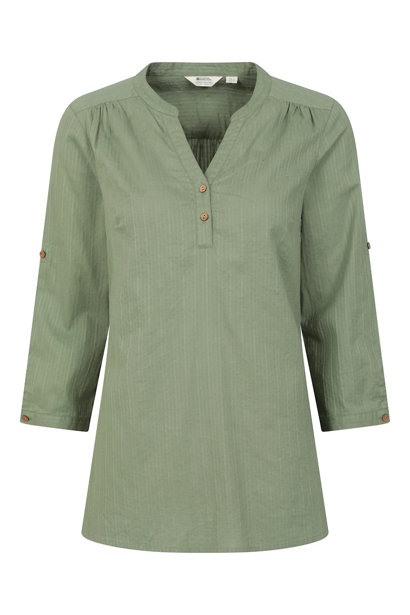 Petra Womens Relaxed Fit 3/4 Sleeve Shirt