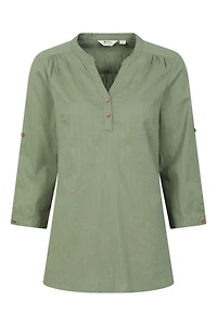 Petra Womens Relaxed Fit 3/4 Sleeve Shirt