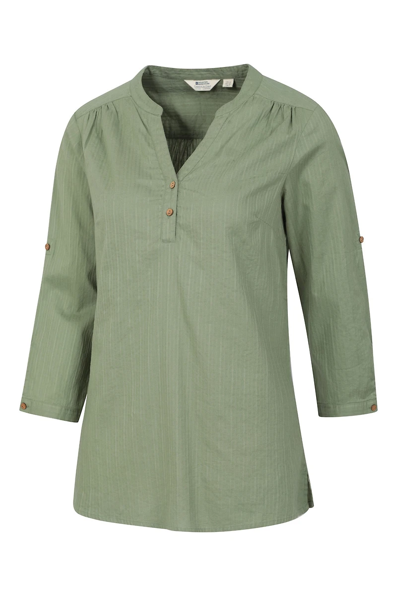 Petra Womens Relaxed Fit 3/4 Sleeve Shirt